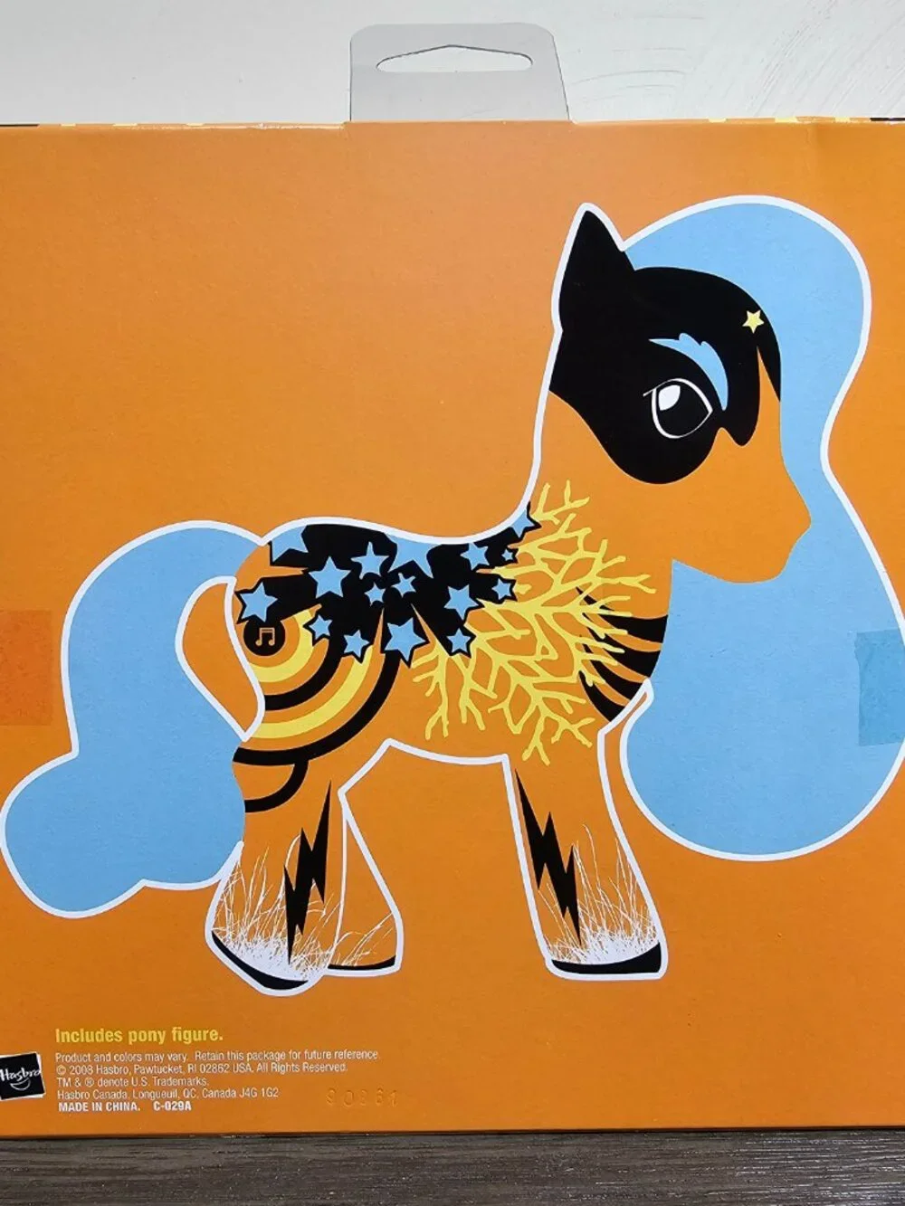 Hasbro My Little Pony Pop Art Pony Orange Blue Hair Exclusive NEW G3 MLP 2008